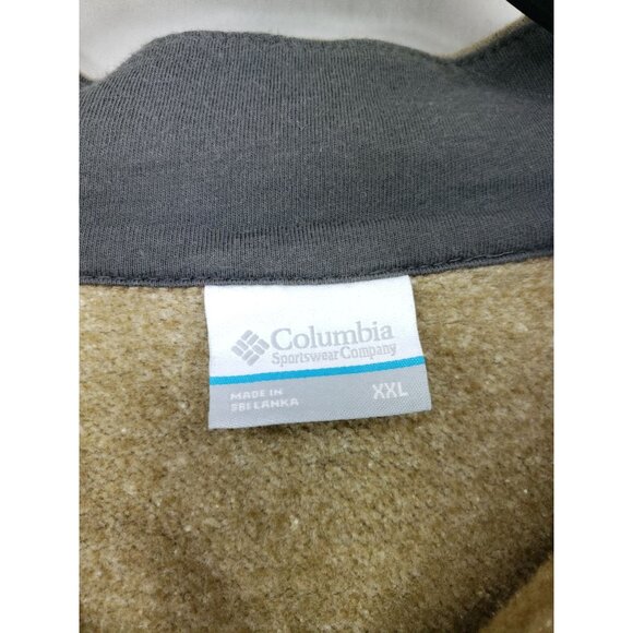 Columbia Half Zip Pullover Men's Size XXL Sand - Picture 6 of 8